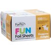 ForPro FUN Doggone Delight 5" Foil Sheets, Aluminum Foil, Pop-Up Foil Dispenser, Hair Foils for Color Application and Highlighting Services, Food Safe, 5” W x 10.75” L, 500-Count