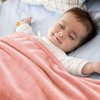 BEDELITE Baby Blankets for Boys and Girls 30" x 40", Soft Cozy Fuzzy Fleece Blanket for Kids Infant Newborn, Warm and Breathable Toddler Blanket for Crib Stroller Bed Travel, Pink