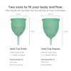 saalt Twin Pack - Reusable Medical-Grade Silicone Period Cup - Wear for 12 Hours Soft & Original firmness (Small)