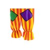 Dressy Daisy Carnival Clown Halloween Costume Dress Up Outfit Set with Rainbow Wig for Kids Boys or Little Girls Size 5-6