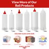 Reli. Plastic Squeeze Bottles, 16 oz. | 8 Pack | Condiment Squeeze Bottles for Sauces | Clear w/Red Twist Cap | 16 Ounce Hot Sauce, Ketchup Bottles | Squirt Bottles for Condiments, Olive Oil, Liquids