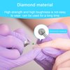 Difenni Cuticle Drill Bit,Cuticle Drill Bits for nails 3pcs Diamond Nail Drill Bits for 3/32''Electric Nail File Machine Pedicure Tool