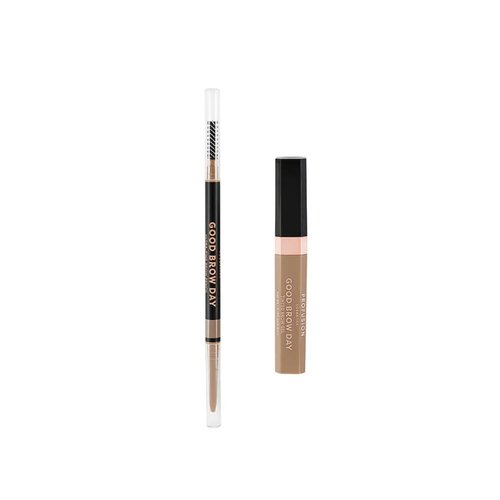 Profusion Cosmetics Good Brow Day 2pc Kit, Achieve Brow Perfection with Ultra Fine Pencil and Waterproof Tinted Brow Gel Duo, Long Lasting Definition for Stunning Brows and Grooming Essentials