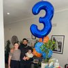 Navy Blue 3 Balloon, Number Balloon 40 Inch, 3rd Three Year Old Birthday Deco, Blue Party Supplies for Party Decorations, Number 3 Balloon
