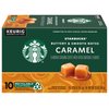 Starbucks Flavored Coffee K-Cup Pods, Caramel Flavored Coffee, Made without Artificial Flavors, Keurig Genuine K-Cup Pods, 10 CT K-Cups/Box (Pack of 3 Boxes)