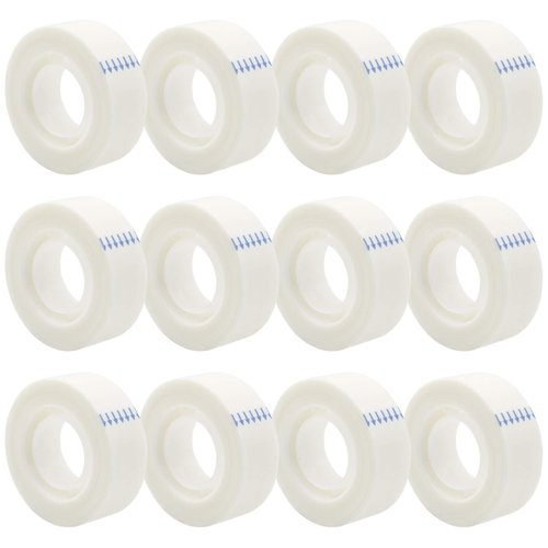 OWLKELA - 12 Rolls Invisible Tapes 0.7 in x 1000 Inches, Matte Finish Invisible Tape, Foggy Translucent Tape Great for Correction and Labeling, Compatible with Standard Tape Dispenser