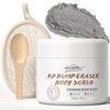 Kp Bump Eraser Body Scrub Exfoliator Exfoliating 300G Body Wash for Keratosis Pilaris Strawberry Legs for Women Men with Salicylic Acid AHA Kp Body Scrub for Chicken Skin Bikini Butt Area with Loofah