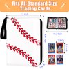 Card Binder 400 Pockets, Trading Card Binder with Sleeves, Baseball Card Binder, Trading Card Albums Sports Card Binder Collectible Fits 400 Cards with 50 Removable Sleeves
