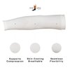 Mipan GamsungTex ARM Sleeves for Men and Women UV Cut Flexible & Durable by SOCKSCASTLE Aqua X (White 6 Pair)