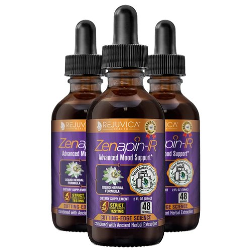 Rejuvica Health Zenapin IR - Advanced Mood Support Supplement - Liquid Delivery for Better Absorption - Tart Cherry, Chanca Piedra, Celery Seed, Ginger & More!