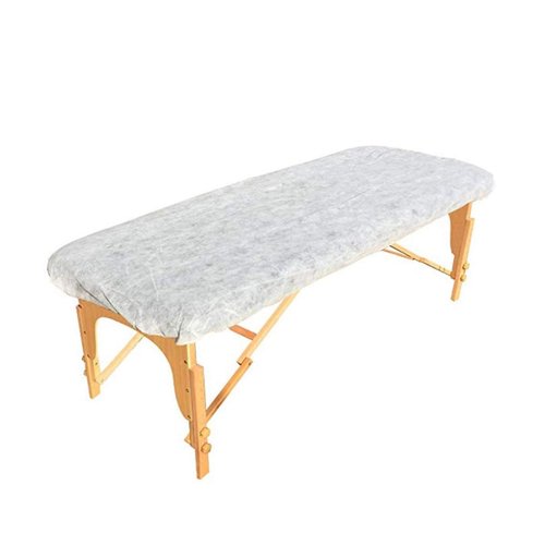 ZMDREAM Pack of 20 Disposable Fitted Massage Table Sheets Bed Covers with Elastic 82 x 35 inches White