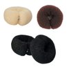 3Pcs Donut Hair Bun Maker Roll Tool Hair Ring Doughnut Hair Bun Maker DIY Hair Foam Ring Shaper Snap Hair Roll Bun Tool Magic Hair Styling Tool for Women (3 Colors)