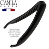 Camila Paris NV134 French Hair Banana Clincher Clip, Classic Girls Updo Flexible Ponytail Holder, Non Slip Interlocking Banana Comb, Fashion Durable Styling Hair Accessories for Women, Made in France