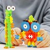 PLUS PLUS Learn to Build Set, 240 Mini Interlocking Building Blocks, 3D Puzzle Stem & Art Kit Playset - Creatures