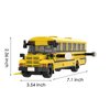 Yellow School Bus Building Blocks Kits，City School Toy Set，Mini Toy Building Block Car，Compatible with Lego 630 Building Accessory，635 Pcs，Gift for Moc Lovers