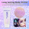 MEICOLY Fine Body Glitter,Face Glitter for Halloween,Color Changing Glitter Gel for Body,Face,Hair,Lip,Eye,Long Lasting Holographic Sequins Glitter Face Paint Glitter Makeup,Sparkling Pink,50ml