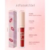 Matte Liquid Lipstick, Nude Red Velvet Lipstick Moisture Smooth Lip Stain Tint, 24H Stay Matte Lipstick, Non-Stick Cup Not Fade Long Wear Waterproof Lip Gloss Lipstick Gift for Women Girls-02#