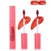 Peel Off Lip Liner Stain Set, 2Pcs Waterproof Lip Tattoo Peel Off Lip Tint Stain, Long Lasting Transfer-Proof Non Stick, Matte Finish High Pigmented Color Peel & Reveal Lipliners Makeup for Women-1+2