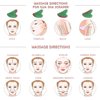 Gua Sha Facial Tool Guasha Board Natural Jade Stone for SPA Acupuncture Therapy Trigger Point Treatment, Relieve Muscle Tensions Reduce Puffiness (Green)