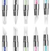 5 Pcs Silicone Nail Tools Dual Tipped Nail Art Sculpture Pen Rhinestone Nail Polish Carving Pen Rubber Tip Nail Brushes