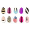 eBoot 1275 Pieces 49 Designs Nail Art Stencils French Tip Guides Stickers Form Fringe Guides Vinyl, 36 Sheets