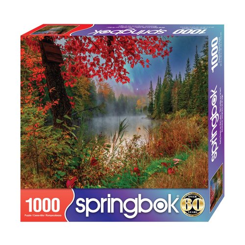 Springbok's Early Dawn on The Lake 1000 Piece Puzzle for Adults Brings You to a Relaxing Lakeside Escape
