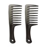Denlydom Mini Wide Tooth Comb,Detangling Comb Hair Comb Brush for Curlies Portable Care Handgrip Comb Shower Comb Travel Combs for Men Women - Best Styling Comb for Curly,Wet,Dry,Long Hair (Black)