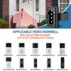 Anti-Theft Video Doorbell Mount, No-Drill Ring Doorbell Holder, Camera Doorbell Door Mount Not Block Sensor, Adjustable Blink Video Doorbell Bracket for Home/Apartment Door