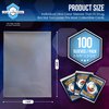 Baseball Card Sleeves Penny Sleeves - 100 Count - Trading Card Sleeve for Sports & Card Games - Use as Baseball Card Protectors, Penny Sleeves for Trading Cards, & Trading Card Sleeves