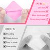 NXJ INFILILA Lint Free Nail Wipes, 400PCS Super Absorbent Dry Nail Wipes for Nail Polish Remover, Eyelash Extension Glue Lint Free Wipes Non-Woven Fabric Nail Cleaning Pads Nail Supplies Nail Stuff