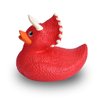 Wild Republic Rubber Ducks, Bath Toys, Kids Gifts, Pool Toys, Water Toys, Triceratops, 4"