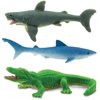 Safari Ltd. Good Luck Minis Predators Fun Pack – 8 Mini Figurines of Blue, Great White, & Tiger Sharks, Bald Eagle, Lion, Cheetah, Alligator, Snake – Educational Toy Figures Boys, Girls & Kids Ages 5+