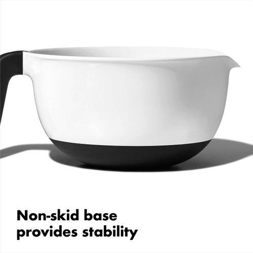 OXO Good Grips 2QT Plastic Batter Mixing Bowl, White