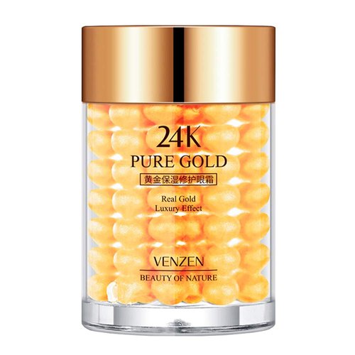 VENZEN Pure 24K Gold Eye Cream Real Luxury Effect Beauty Of Nature Nourishment Hydrating 30g