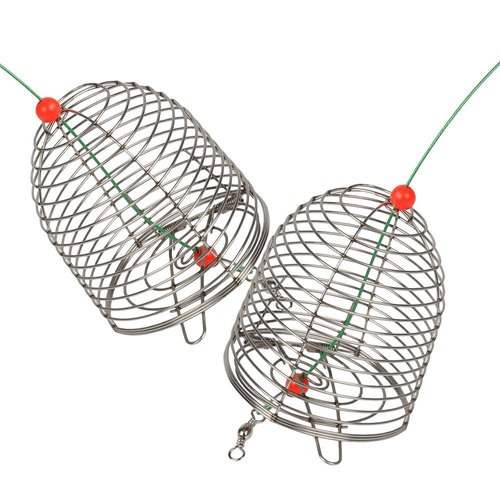 Vivian Fishing Bait Trap Cage Feeder Basket Lures Bait Fishing Accessories 5 PCS