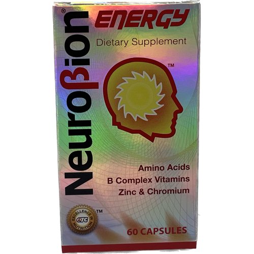 60 Caps Neurobion Energy - Amino Acids Vitamin B1 B2 B6 B12 - Increases Brain Alertness & Stamina