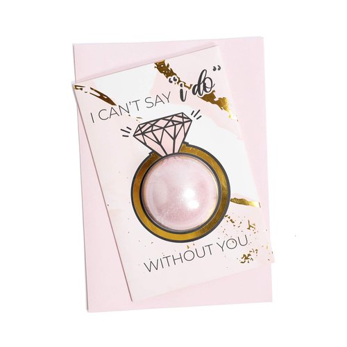 Bridesmaid Proposal Cards with Bath Bombs | Bridesmaids Proposal Gifts | Bridesmaid Card Pack | Be My Bridesmaid | Ring Style (4 Count (Pack of 1)