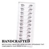 Hermosa Vegas Velvet False Eyelashes with 20mm Black Band, Half Lashes of 10 Pairs Eyelashes Kit, Effortless Lashes with Cat Eye 100% Handmade and Reusable for more than 20 times each Pair HMSAT8