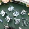 Mini Blind Brackets Bracket for Window Blinds, with Screws (6)