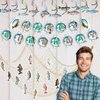 Outus Gone Fishing Party Decorations Include Hanging Swirl Happy Birthday Banner Fish Shaped Cardboard Fish Net, Fishing Birthday Decorations for Gone Fishing Theme Birthday Party Supplies