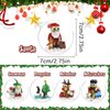 Christmas Tree Ornaments Building Blocks Compatible with Lego Christmas, 2024 Christmas Decorations Ball Toys Included Santa Reindeer Nutcracker Gnome Penguin, Xmas Ornaments for Indoor Outdoor 5packs