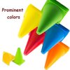 20 PCS 7 Inch Plastic Agility Cones for Kids-Mini Traffic Safety Cones-Construction Agility Cones for Party,Drills,Basketball,Soccer,5 colors