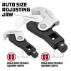 Powerbuilt 2 Piece Spring-Loaded Crowfoot Wrench Set, Adjustable, Auto Size, Universal, Self-Adjusting, Power Grip , Rapid Wrench- 240274