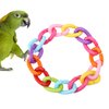 Plastic Chain Bird Toys for Parrots Caged Birds Li,Toys 100Pcs Plastic Bird C Clips Hooks Chain Links DIY Parrot Toys Mix Color