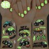 xo, Fetti Glow In The Dark Monster Truck Temporary Tattoos - 50 Foil Styles | Truck Birthday Party Decorations, Boys Pick Up Truck Party Favors, Race Car Temp Tats, Kids Arts and Crafts Supplies