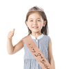 JasperKino 3th Birthday Sash and Tiara Set Rose Gold Birthday Sash Crown Birthday Party Favors Supplies for Birthday Party