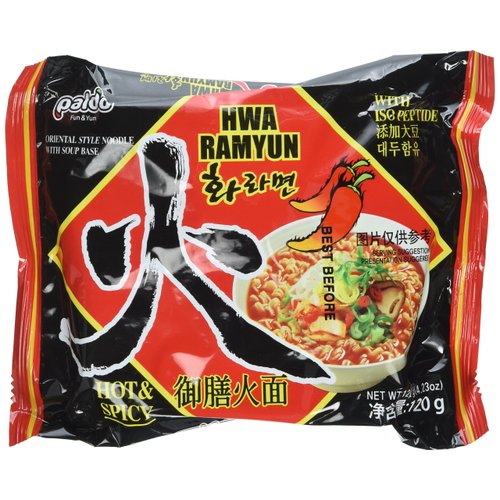 Paldo, Hwa Ramen Instant Noodles, 5 Count