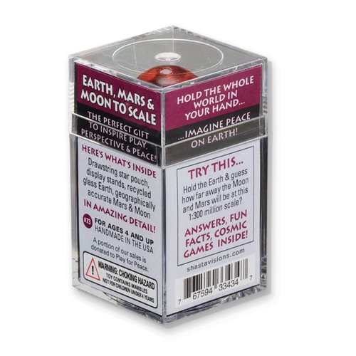 Earth, Mars, And Moon To Scale Box Set