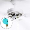 Ceiling Fan Switch Zing Ear ZE-268S6, 3 Speed 4 Wire Speed Control Pull Chain Cord Appliances Switch Replacement Parts Compatible with Hunter Ceiling Fans Wall Lamps (Bronze)