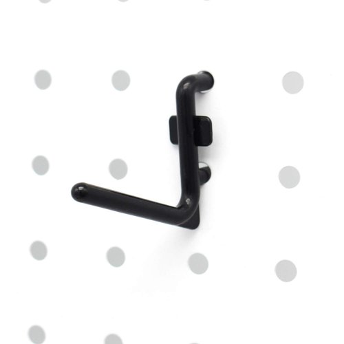 Colorstorm 1.5 inch Pegboard Hooks Kit 100 pk L Style for Peg Board Assortment Tool Organizer Black Peg Hooks Accessories (100PK)